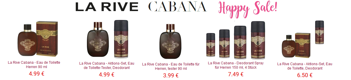 La Rive Cabana - Parfüm Aktionen - Duftzwillinge.eu