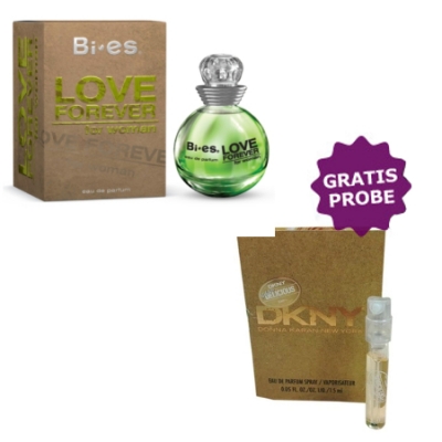Bi-Es Love Forever Green - Eau de Parfum 90 ml, Probe Donna Karan Be Delicious