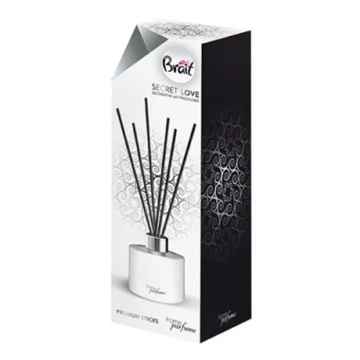 Brait Premium Sticks Secret Love - Raumduft, Aroma Diffusor mit Stabchen 100 ml