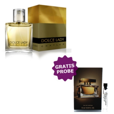Chatler Dolce Lady Gold - Eau de Parfum 100 ml, Probe Dolce Gabbana The One Women