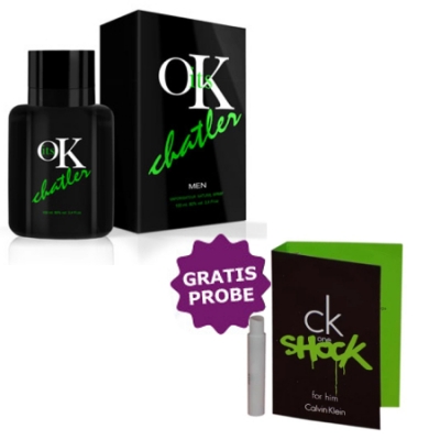 Chatler Its OK Men - Eau de Parfum 100 ml, Probe Calvin Klein One Shock Him