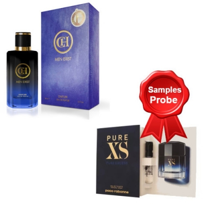 Chatler CH Men Exist - Eau de Parfum 100 ml, Probe Paco Rabane Pure XS Homme