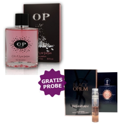 Cote Azur OP Dark Woman - Eau de Parfum 100 ml, Probe Yves Saint Laurent Opium Black