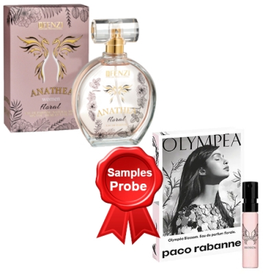 JFenzi Anathea Floral - Eau de Parfum 100 ml, Probe Paco Rabanne Olympea Blossom