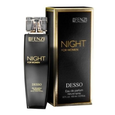 JFenzi Desso Night Women - Eau de Parfum 100 ml, Probe Hugo Boss Nuit Femme