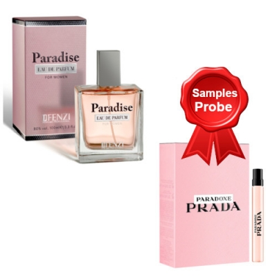 JFenzi Paradise Eau de Parfum fur Damen - Eau de Parfum 100 ml, Probe Prada Paradoxe