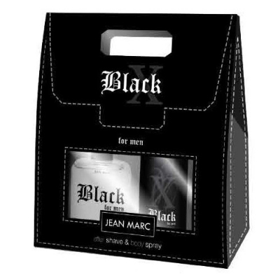 Jean Marc X Black Men - Set fur Herren, After Shave 100 ml, Deodorant 150 ml