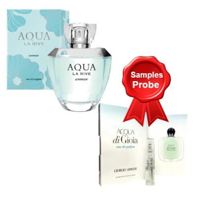 La Rive Aqua Woman - Eau de Parfum 100 ml, Probe Armani Acqua Di Gioia