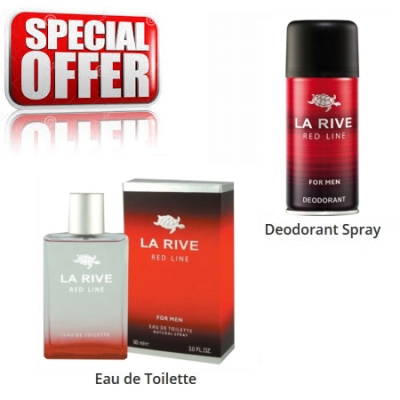 La Rive Red Line - Aktions Set, Eau de Toilette, Deodorant