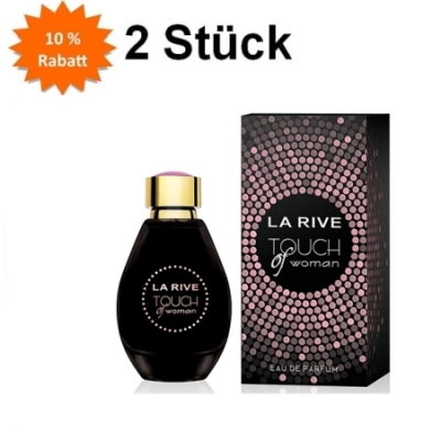 La Rive Touch Woman - Eau de Parfum fur Damen 90 ml, 2 Stuck