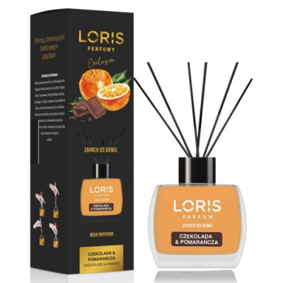 Loris Chocolate & Orange - Raumduft, Aroma Diffusor mit Stabchen 120 ml