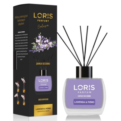 Loris Lavender & Musk - Raumduft, Aroma Diffusor mit Stabchen 120 ml