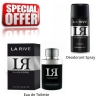 La Rive LR Password - Aktions-Set, Eau de Toilette, Deodorant