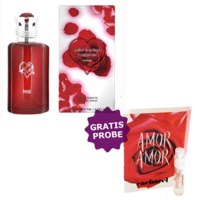 New Brand Forever - Eau de Parfum 100 ml, Probe Cacharel Amor
