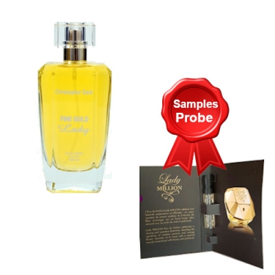 Christopher Dark Fine Gold Lady - Eau de Parfum 100 ml, Probe Paco Rabanne Lady Million