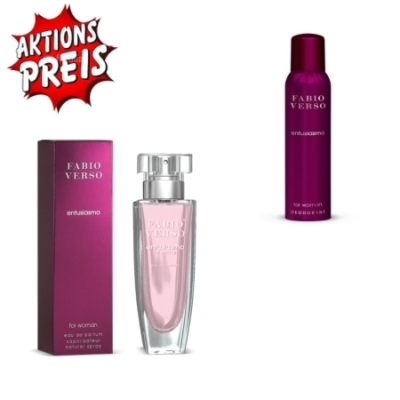 Fabio Verso Entusiasmo - Aktions Set, Eau de Parfum, Deodorant