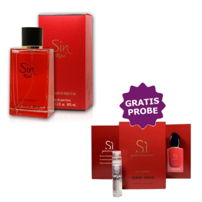 Cote Azur Sin Red - Eau de Parfum 100 ml, Probe Giorgio Armani Si Passione
