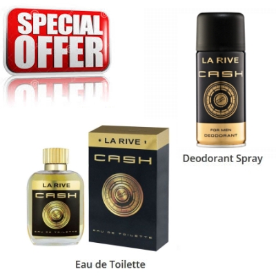 La Rive Cash Men - Aktions Set, Eau de Toilette, Deodorant