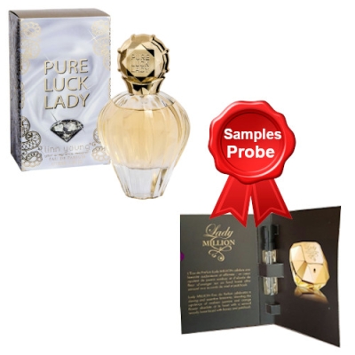 Linn Young Pure Luck Lady - - Eau de Parfum 100 ml, Probe Paco Rabanne Lady Million