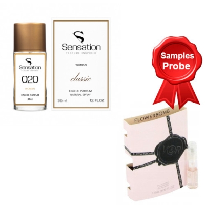 Sensation No.020 - Eau de Parfum fur Damen 36 ml, Probe Victor Rolf Flowerbomb