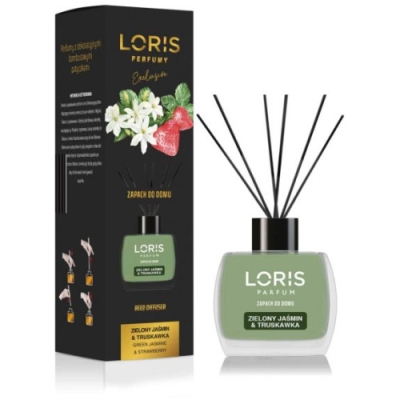 Loris Jasmin & Erdbeere - Raumduft, Aroma Diffusor mit Stabchen 120 ml
