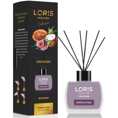 Loris Kokosnuss & Feige - Raumduft, Aroma Diffusor mit Stabchen 120 ml